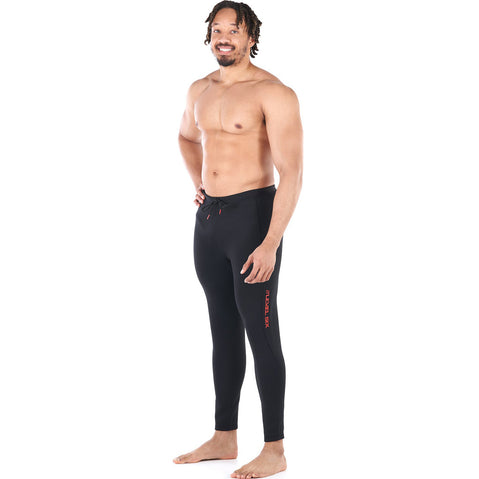 Level Six Men's Radiator Neoprene Pants in Black model right view
