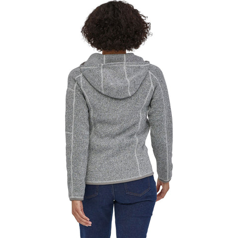 Patagonia Women's Better Sweater Hoody Birch White model back