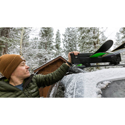 Kuat Switch 6 Ski/Snowboard Roof Rack closed and locked