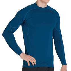 NRS Men's Rashguard Long Sleeve Shirt in Poseidon model frontcrop