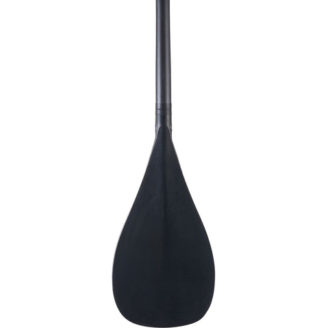 Level 6 3-Piece Carbon Adjustable SUP Paddle with Teardrop Blade in Silver back