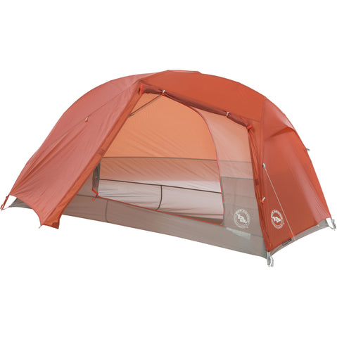 Big Agnes Copper Spur HV UL 1 Person Backpacking Tent (Closeout) in Orange door open