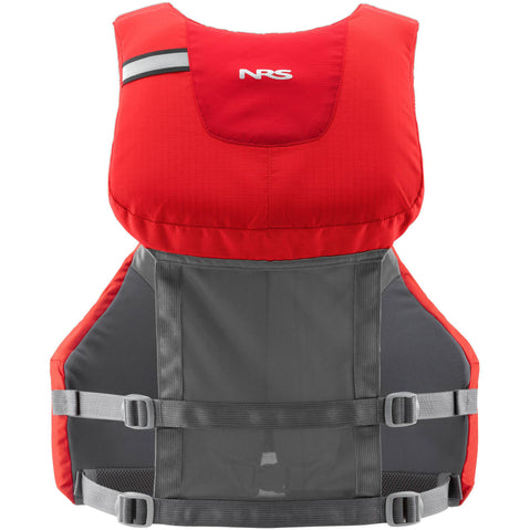 NRS Clearwater Kayak Lifejacket (PFD) in Red back