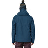 Patagonia Men's Insulated Powder Town Jacket in Lagom Blue worn by a model facing away