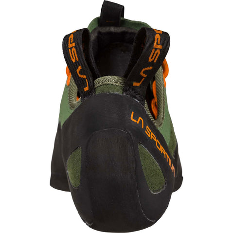 La Sportiva Men's Tarantulace Rock Climbing Shoes in Olive/Tiger back