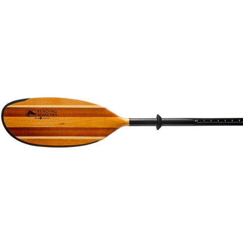 Bending Branches Angler Navigator Hybrid Wood 2-Piece Kayak Paddle blade left