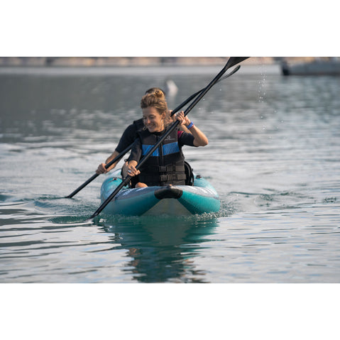 Spinera Inflatables Hybris 135 Inflatable Kayak with two paddlers