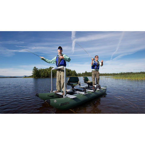 Sea Eagle FoldCat Deluxe Inflatable Fishing Boat Package lifestyle