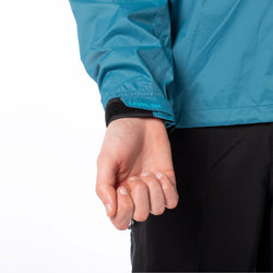 Level Six Men's Niagara Paddling Jacket in Crater Blue wrist closure
