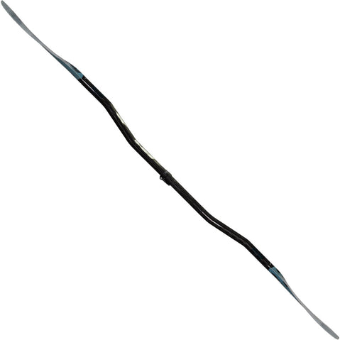 Aqua-Bound Aerial Major Fiberglass Versa-Lok Bent Shaft 2-Piece Kayak Paddle in Blue full profile