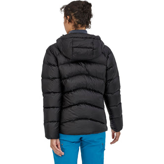 Patagonia Women's Fitz Roy Down Hoody in Black model back