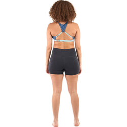 Level Six Womens Sombrio Neoprene Shorts in Black Heather back