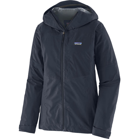Patagonia Women's Boulder Fork Rain Jacket in Smolder Blue angle