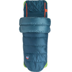 Big Agnes Lost Ranger 3N1 0 Degree Down Sleeping Bag in Legion Blue/Tapestry open