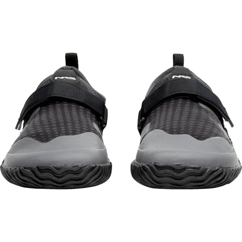 NRS Men's Kicker Wetshoes in Black front pair