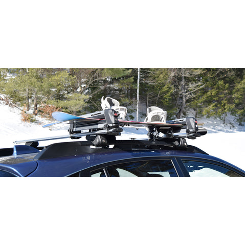 Malone LiftLine 3 Ski/Snowboard Rack in use
