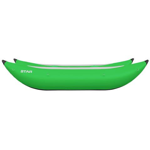 Star Slice 11 Paddle Cataraft in Lime side