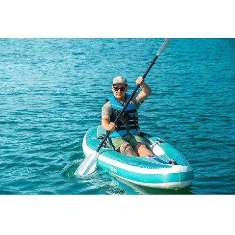 Spinera Inflatables SUP-Kayak 10 Inflatable Kayak/Stand-Up Paddle Board in kayaking mode