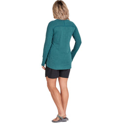 NRS Women's Silkweight Kosi Shirt in Mediterranea model back