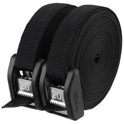 NRS Buckle Bumper Tie Down Strap 2 Pack in Stealth Black 20ft