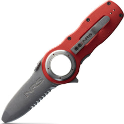 NRS Pilot Access Folding Knife in Red left