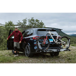 Thule Helium Platform XT 2 Bike Hitch Rack in Silver lifestyle