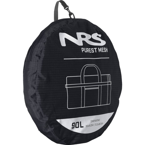 NRS Purest Mesh Duffel Bag in Black in 90L storage bag