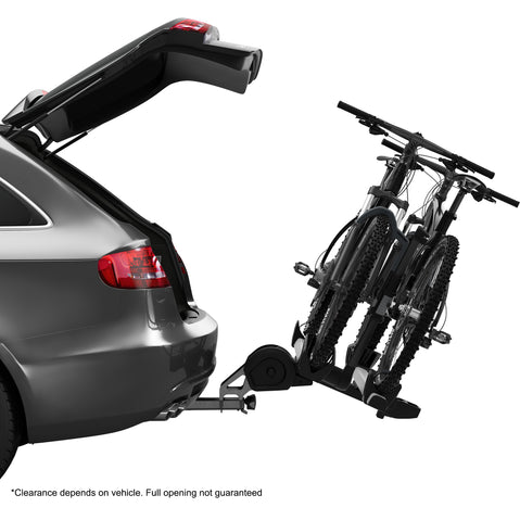 Thule T2 Pro XTR Bike Rack and T2 Pro XT Add-On Package in Black back