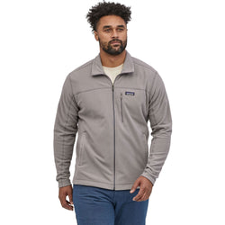 Patagonia Men's Micro D Jacket in Feather Grey model front
