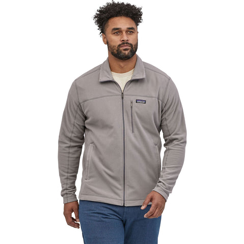Patagonia Men's Micro D Jacket in Feather Grey model front