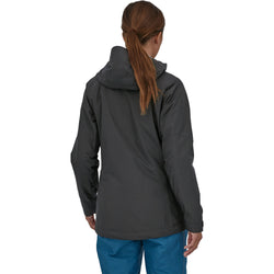 Patagonia Women's 3-in1 Powder Town Jacket in Black model view front