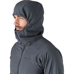 Patagonia Men's Nano-Air Ultralight Full-Zip Hoody in Smolder Blue hood