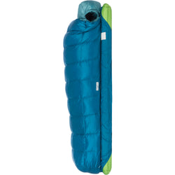 Big Agnes Roxy Ann 3N1 15 Degree Down Sleeping Bag in Lyons Blue/Teal side