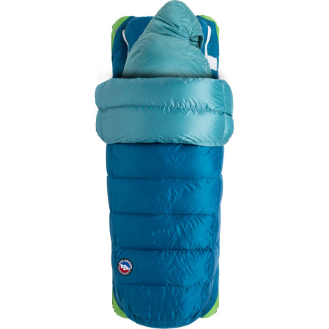 Big Agnes Roxy Ann 3N1 15 Degree Down Sleeping Bag in Lyons Blue/Teal top