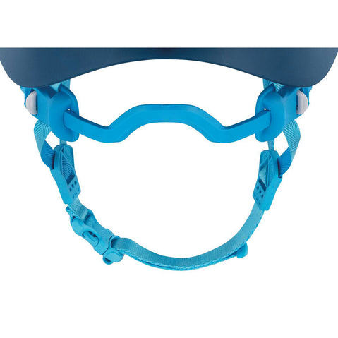 Petzl Women's Borea Climbing Helmet in Navy Blue strap