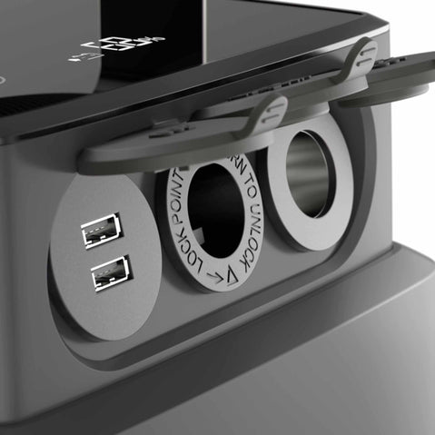 Dometic 40 Ah Portable Lithium Battery charging port