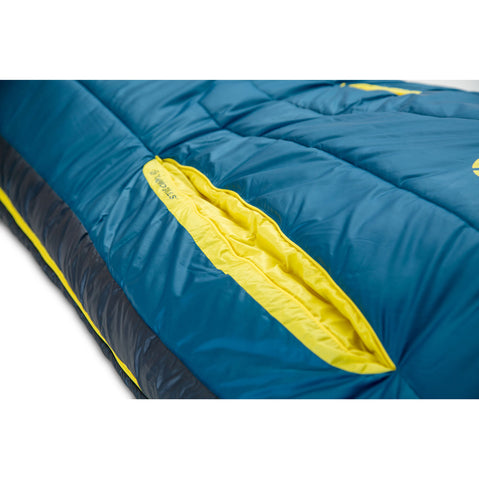 Nemo Men's Forte Endless Promise 20 Synthetic Sleeping Bag in Abyss/Green Sheen gills