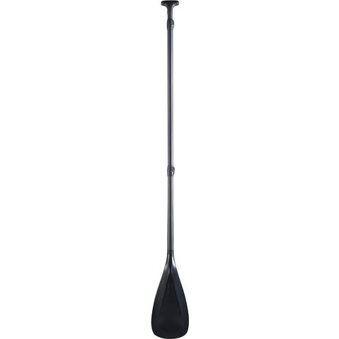 Level 6 3-Piece Carbon Adjustable SUP Paddle with Power Blade in Silver full back