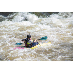 Aqua-Bound Aerial Major Fiberglass Bent Shaft 1-Piece Kayak Paddle in Blue lifestyle