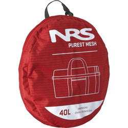 NRS Purest Mesh Duffel Bag in Salsa in 40L storage bag
