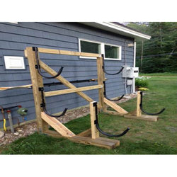 Seattle Sports Kayak Wall Cradles in Black set up