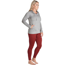 NRS Women's Lightweight Hoodie in Titanium model front