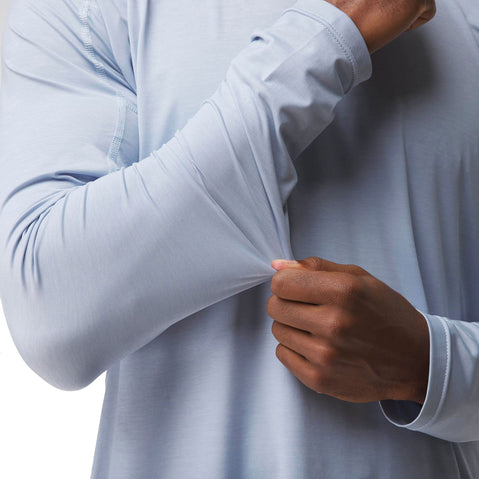 NRS Men's Silkweight Long-Sleeve Shirt stretch fabric