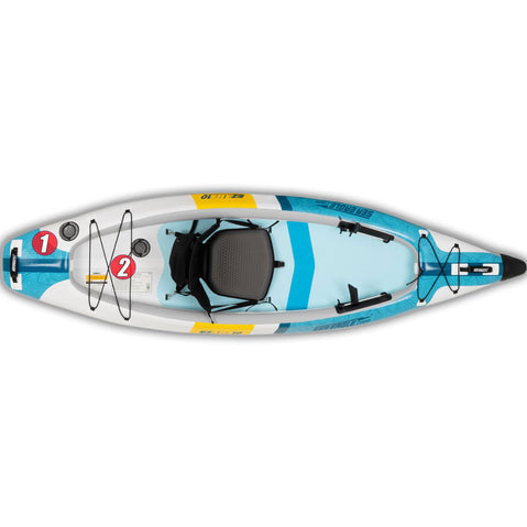 Sea Eagle EZLite 10 Deluxe Inflatable Kayak Package top