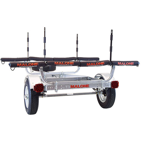 Malone MicroSport 4-Boat Stacker Kayak Trailer Package back