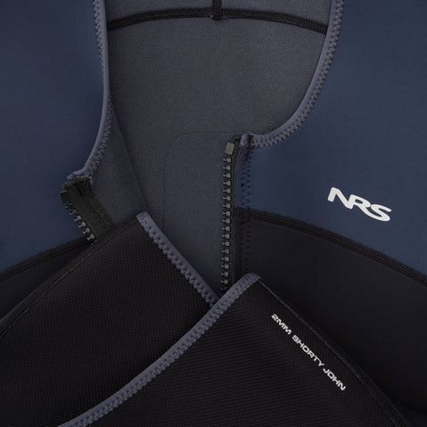 NRS Men's 2.0 Shorty Wetsuit in Black model detail