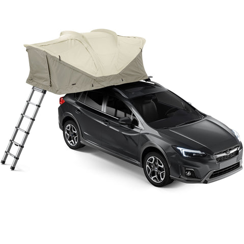 Thule Approach Roof Top Tent in Pelican Gray angle closed