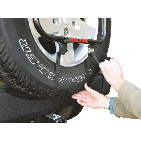 Malone RunWay Bike Spare Tire Rack security straps