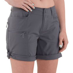 NRS Women's Lolo Shorts in Gunmetal model back