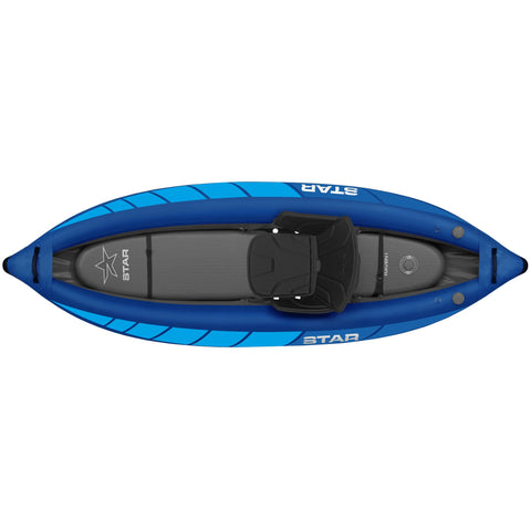 Star Raven I Inflatable Kayak in Blue top